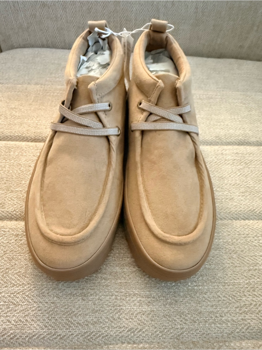 Faux-Suede Deck Boots for Boys size 4 
NWT